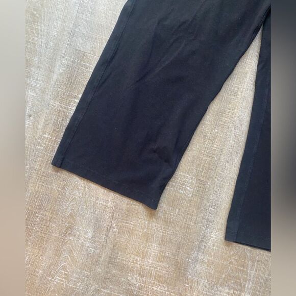 Coolibar Crop Pants Womens Medium Windley Beach Capris Lounge Black Pant UPF 50 - Picture 7 of 10